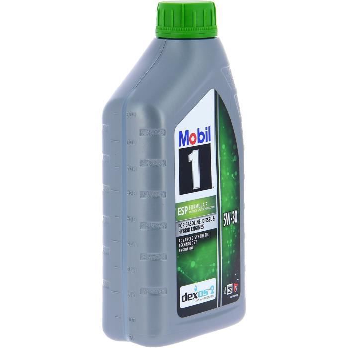 Aceite sintético para motor 5W-30 ESP - MOBIL 1 - Formula-P - Lata de 5L - Alto rendimiento anticontaminación