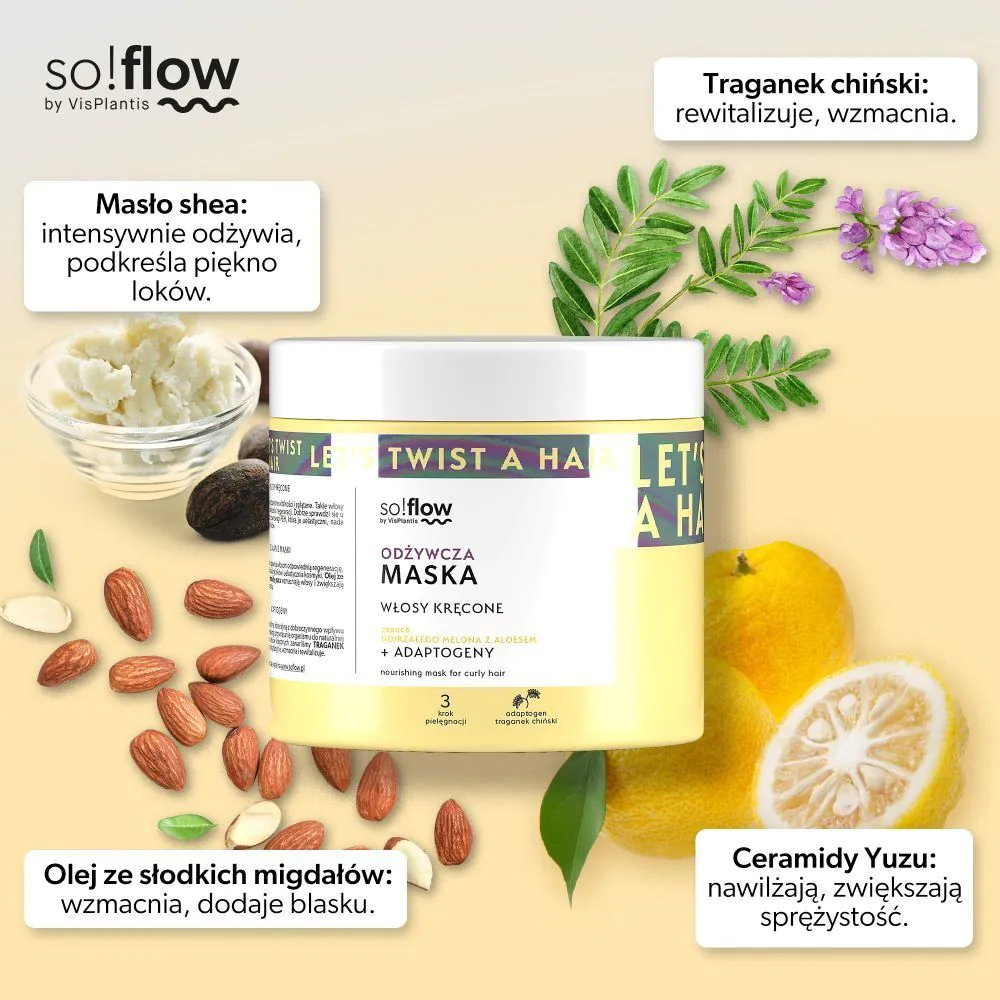 So!Flow Odżywcza Maska do włosów Kręconych