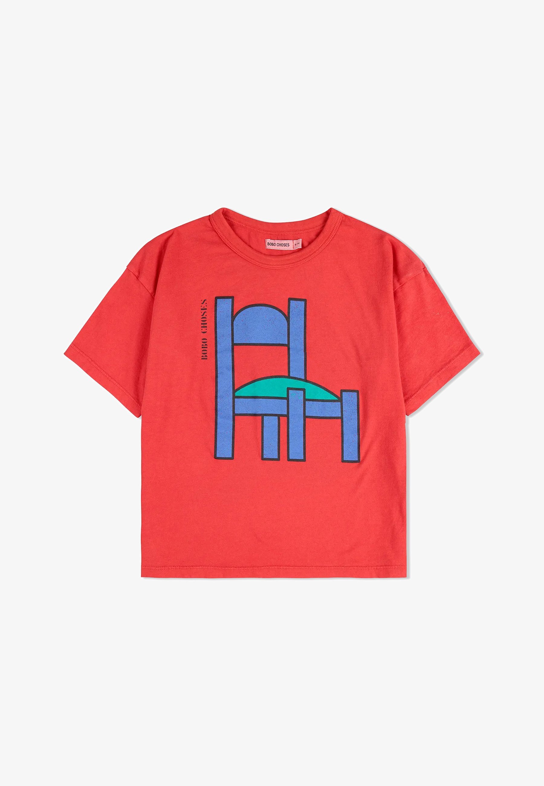 Bobo Choses CHAIR UNISEX - Tričko s potiskem - red