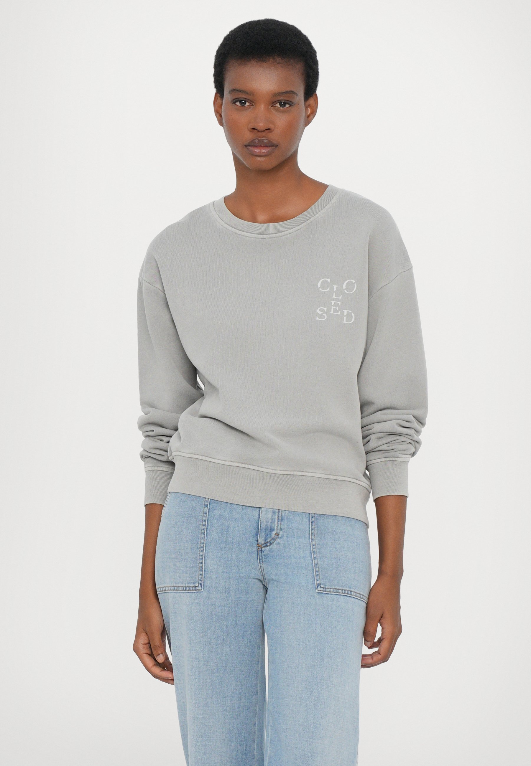 CLOSED PRINTED - Genser - dark grey