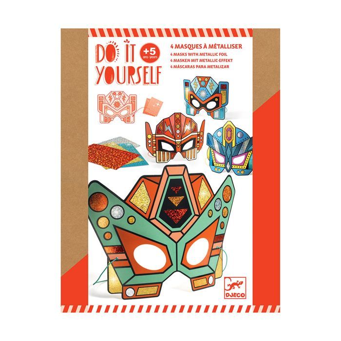Mosaïques & Stickers - Djeco - Super robots - Multicolore - À partir de 5 ans - Mixte