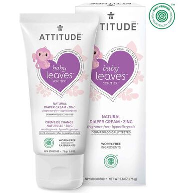 Attitude natūralus bekvapis kremas nuo vystyklų bėrimo 75 ml 75 ml