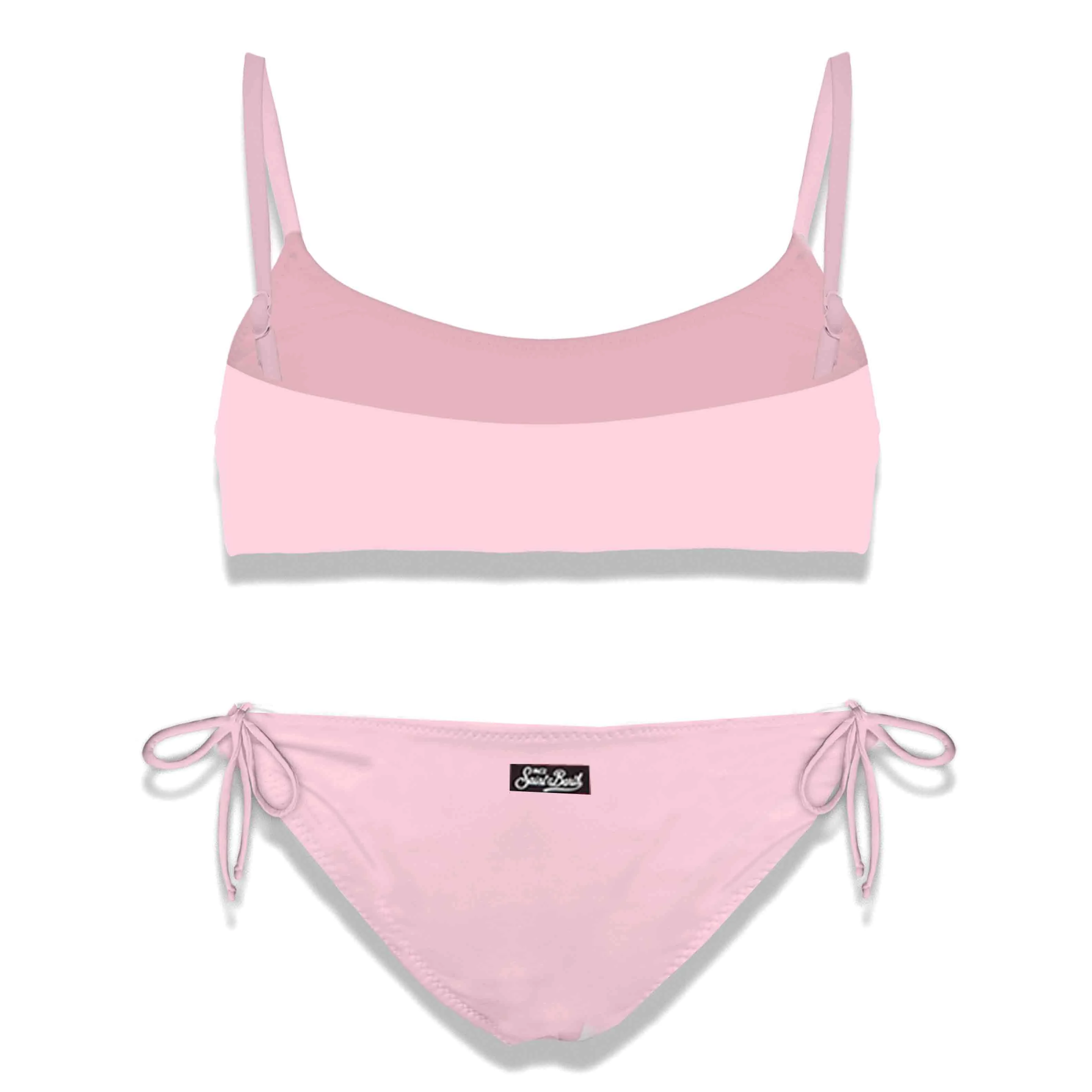Djevojački bikini s braletteom i svjetlucavim logotipom St. Bartha