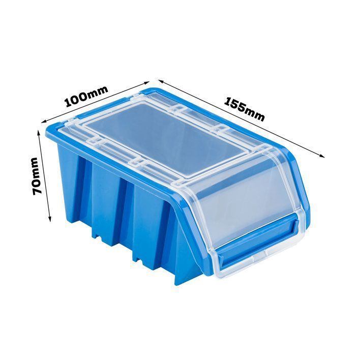 Etagère murale - BOTLE - 120x80cm - 60 plateaux avec couvercles - Facile à monter - Agrandissable