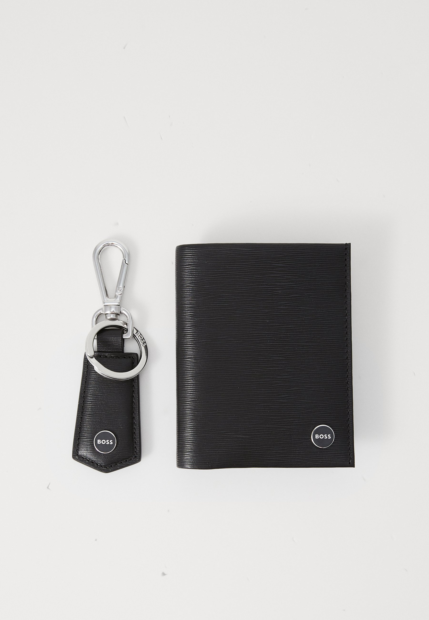 BOSS BIFOLD & SLEUTELHANGER SET - Sleutelring - zwart