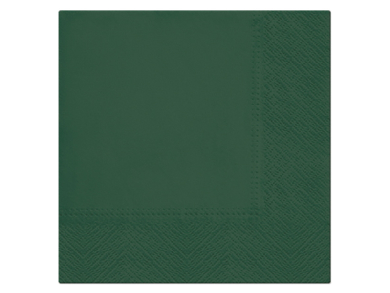 Serwetki Unicolor Holly Green 20 szt. 33x33 cm