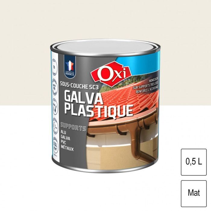 Primer Paint - OXI - 500 ml - Acrylic - White - Matte