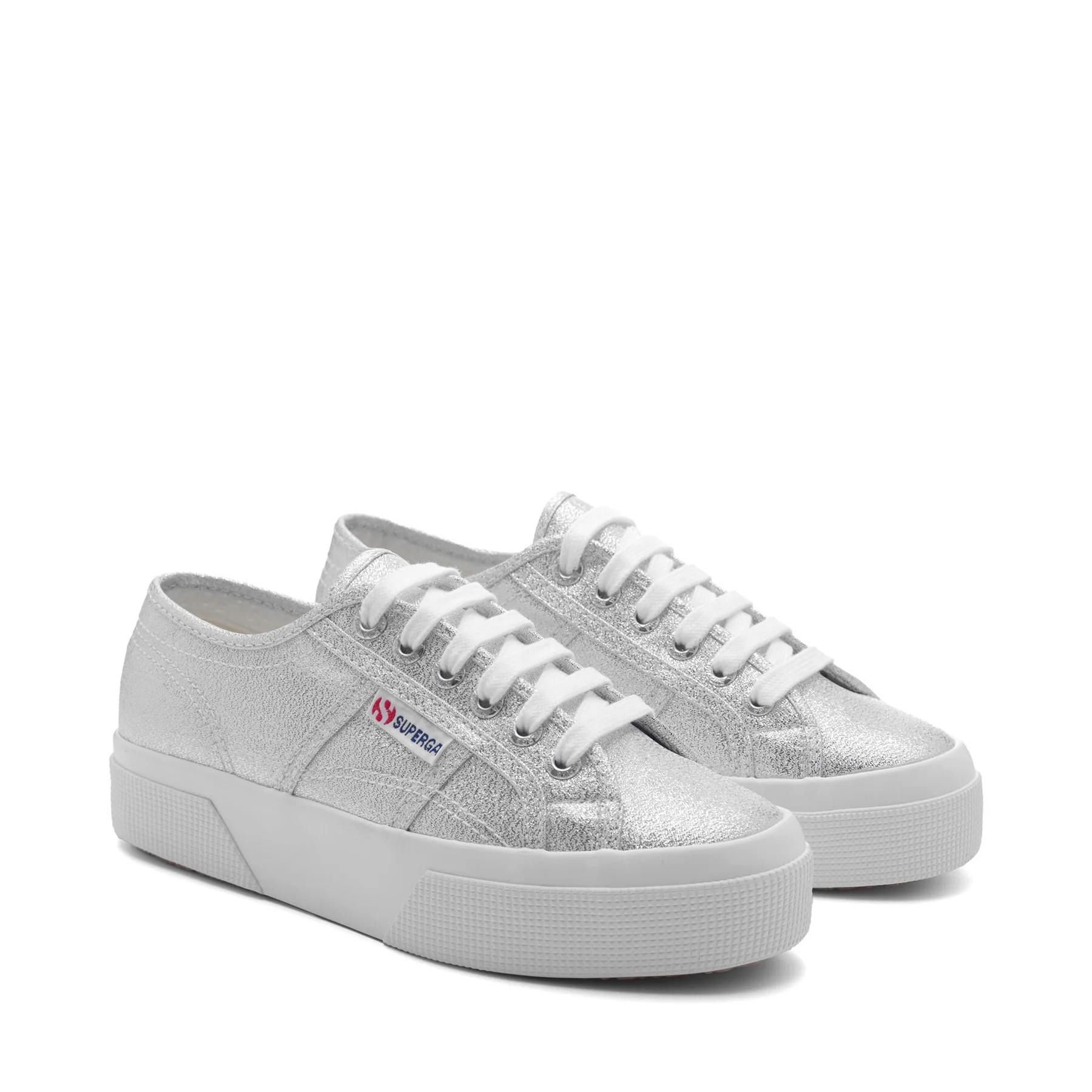 2740 PLATFORM LAME-GREY SILVER