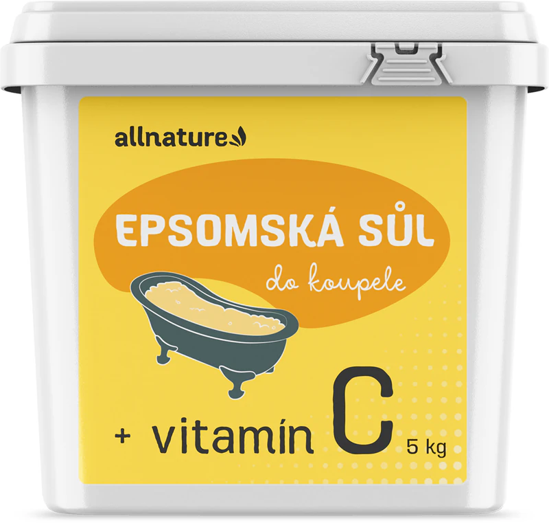 Allnature Epsomzout + vitamine C badzout met vitamine C