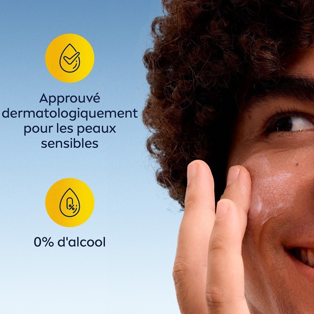 NIVEA Crème visage hydratant et protection solaire SPF15 peaux sensibles