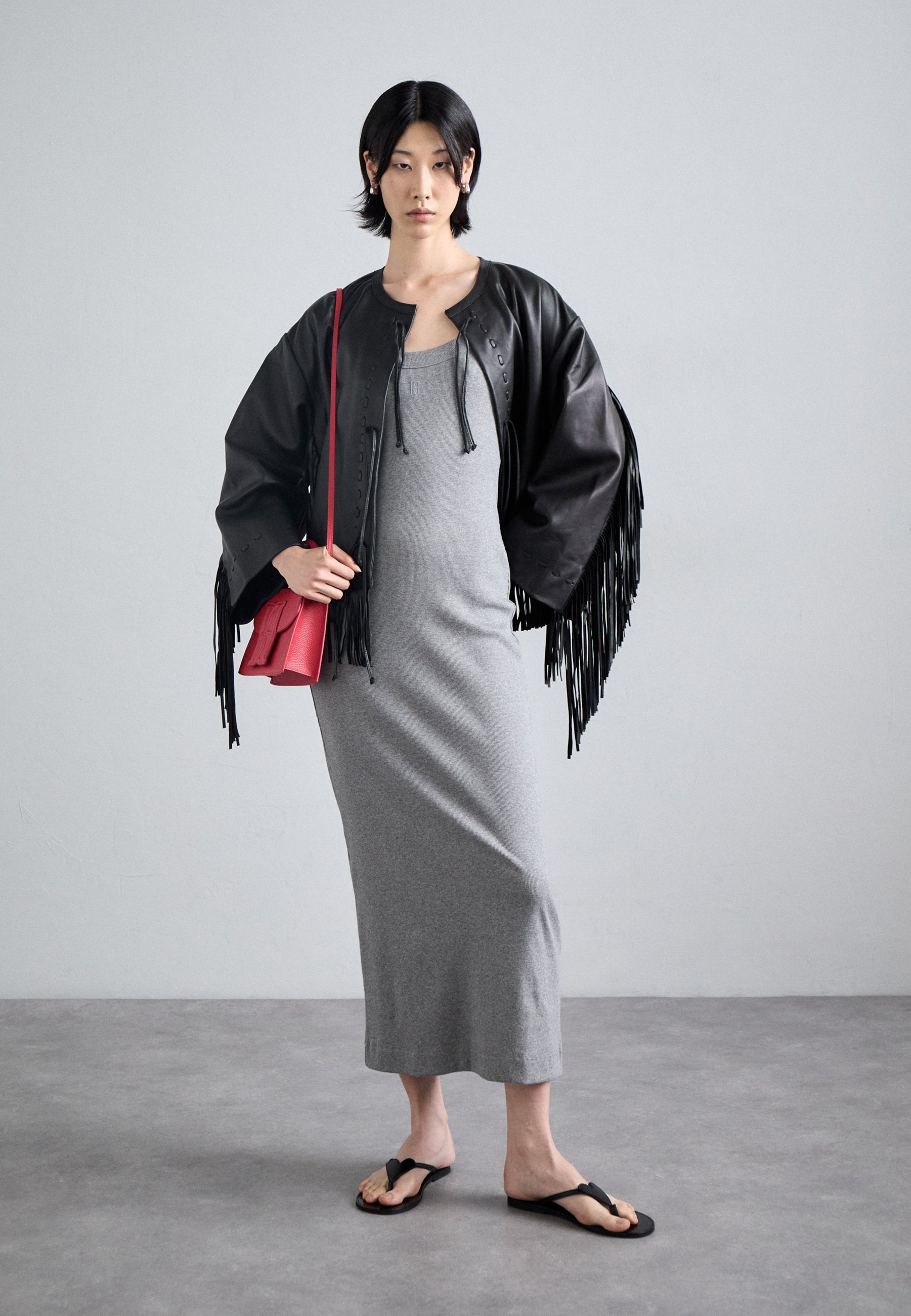 By Malene Birger LIO - Robe longue - grey melange