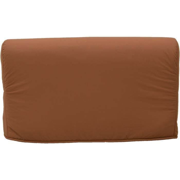 Sofá-cama JOE BZ de 2 lugares - Tecido terracota - Fabricado na França