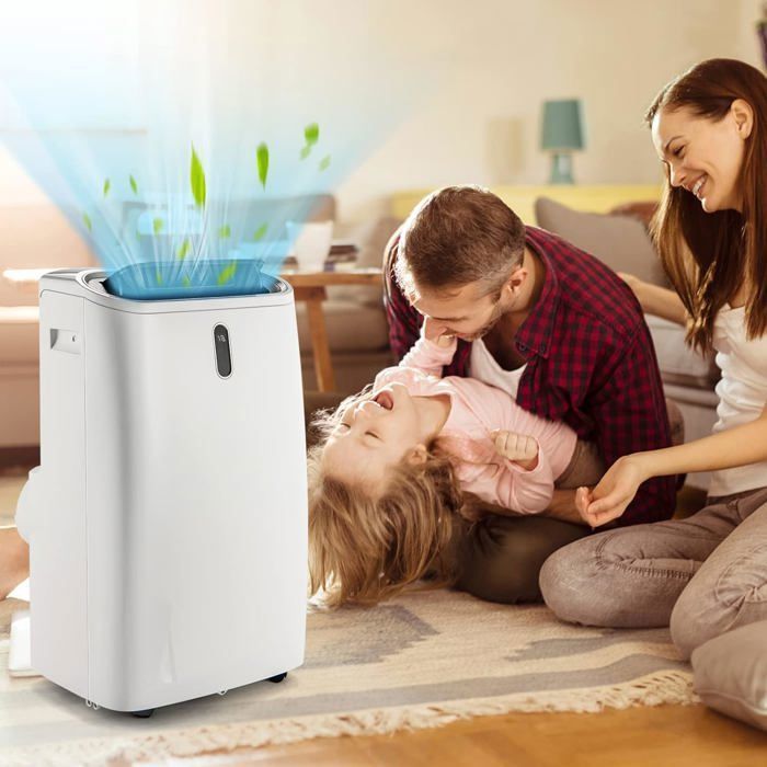 Climatiseur Mobile Silencieux 14000BTU - RELAX4LIFE - 5 en 1 - Commande Smart App - R290 pour 25-30m2 - Classe énergétique A