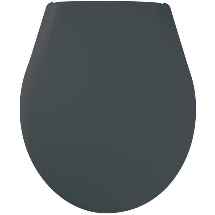 Asiento de inodoro Marina Grey - Polipropileno - Gelco - Desmontable - Fijación universal