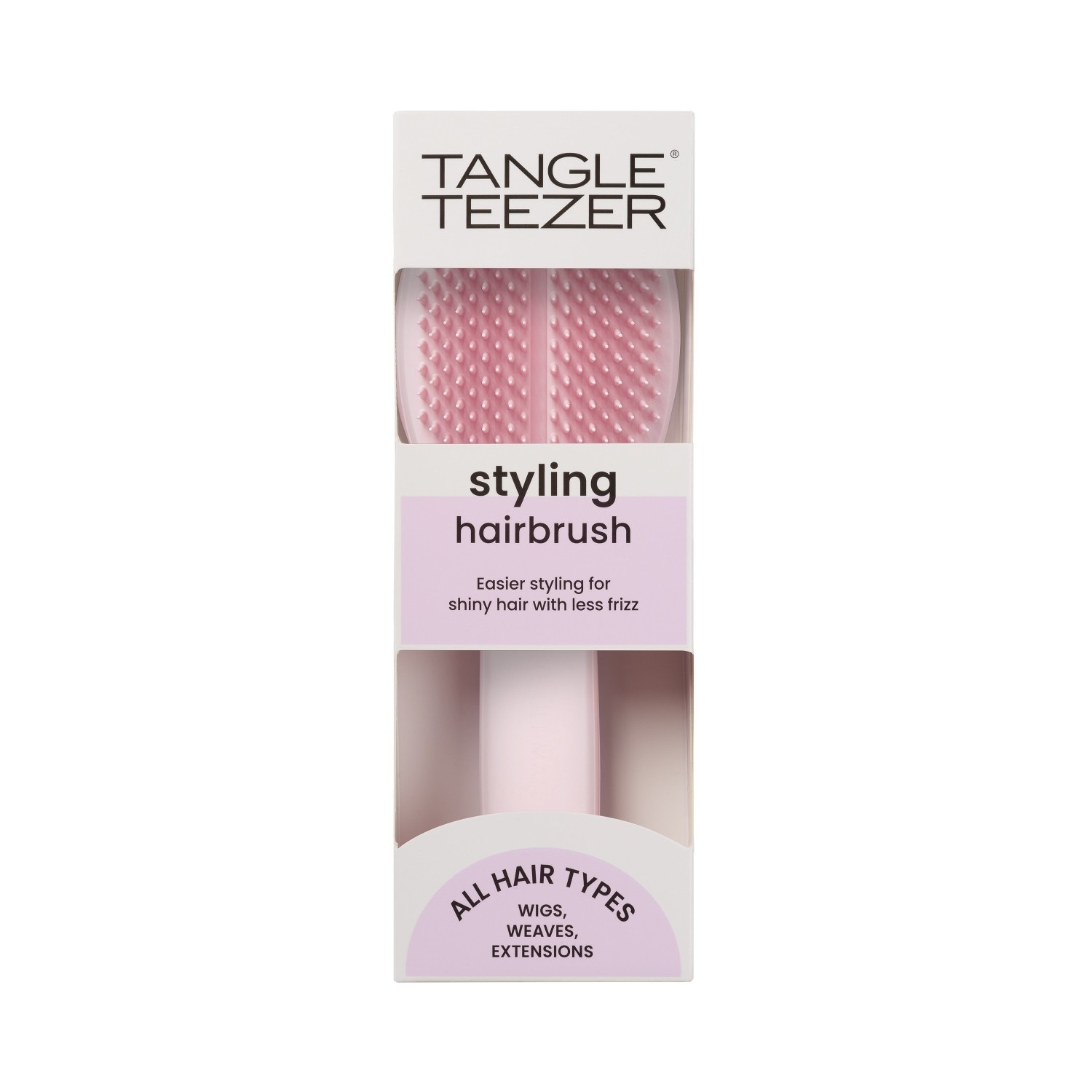 Tangle Teezer ploché a pádlové kefy – Dokonalá kefa na vlasy v miléniovej ružovej – 1 kus