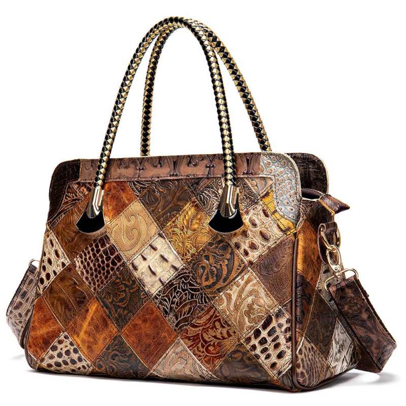Sac bandoulière pour femme, sac de créateur en cuir authentique, superbe sac avec poignée, cabas vintage en cuir 498
