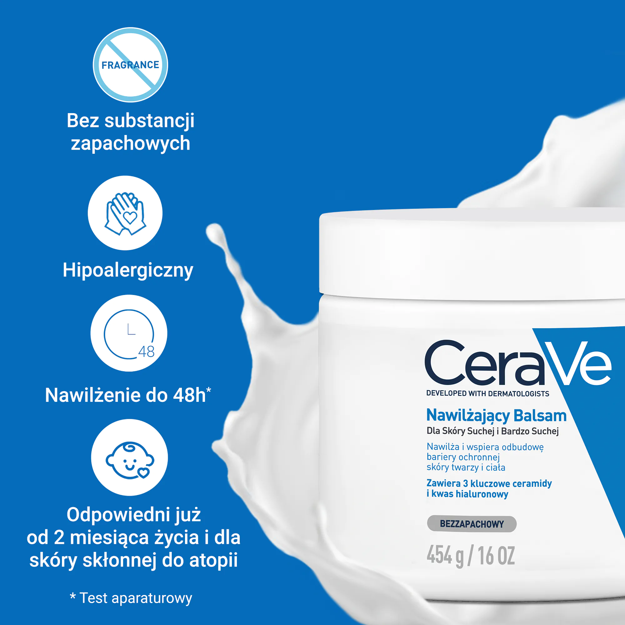 CeraVe Nawilżający balsam do skóry suchej i bardzo suchej, 454 g