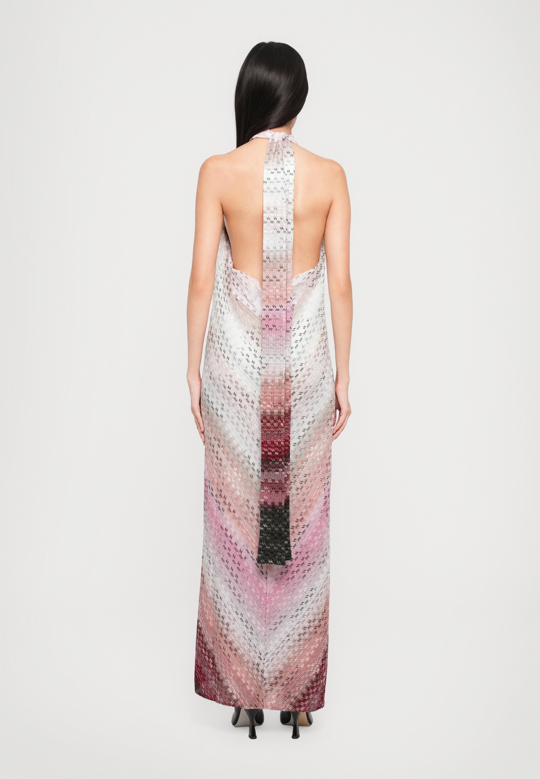 Missoni lange jurk - Maxi-jurk - roze tinten