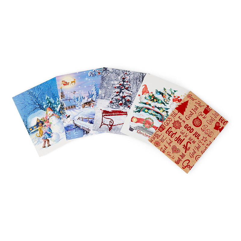 Tarjetas de Navidad, FELIZ NAVIDAD, paquete de 10, individual