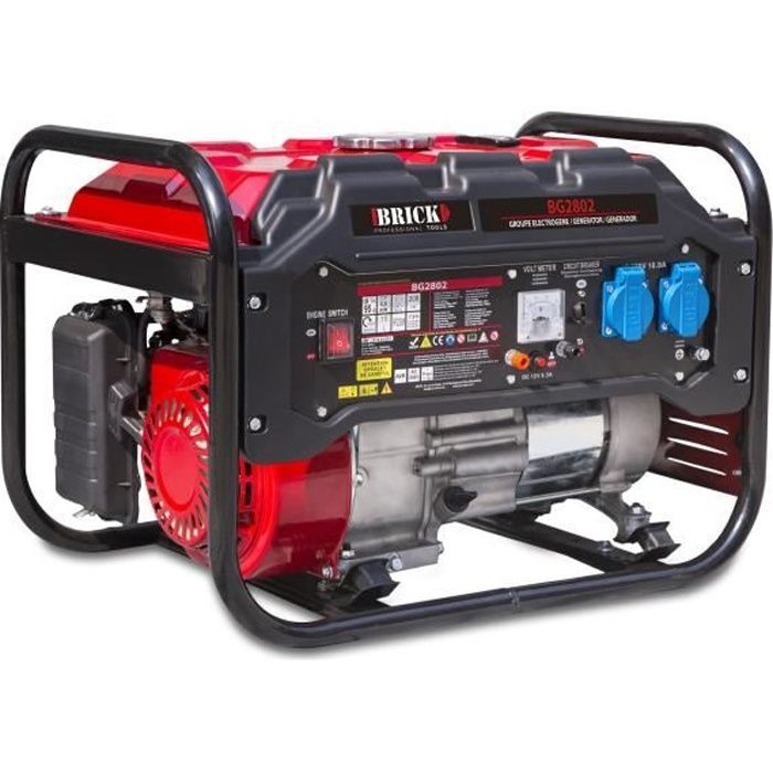 Max 2800W Generator - ELECTROMIX - ELEM Brick - Manual - Gasoline - 15L - 7.2H