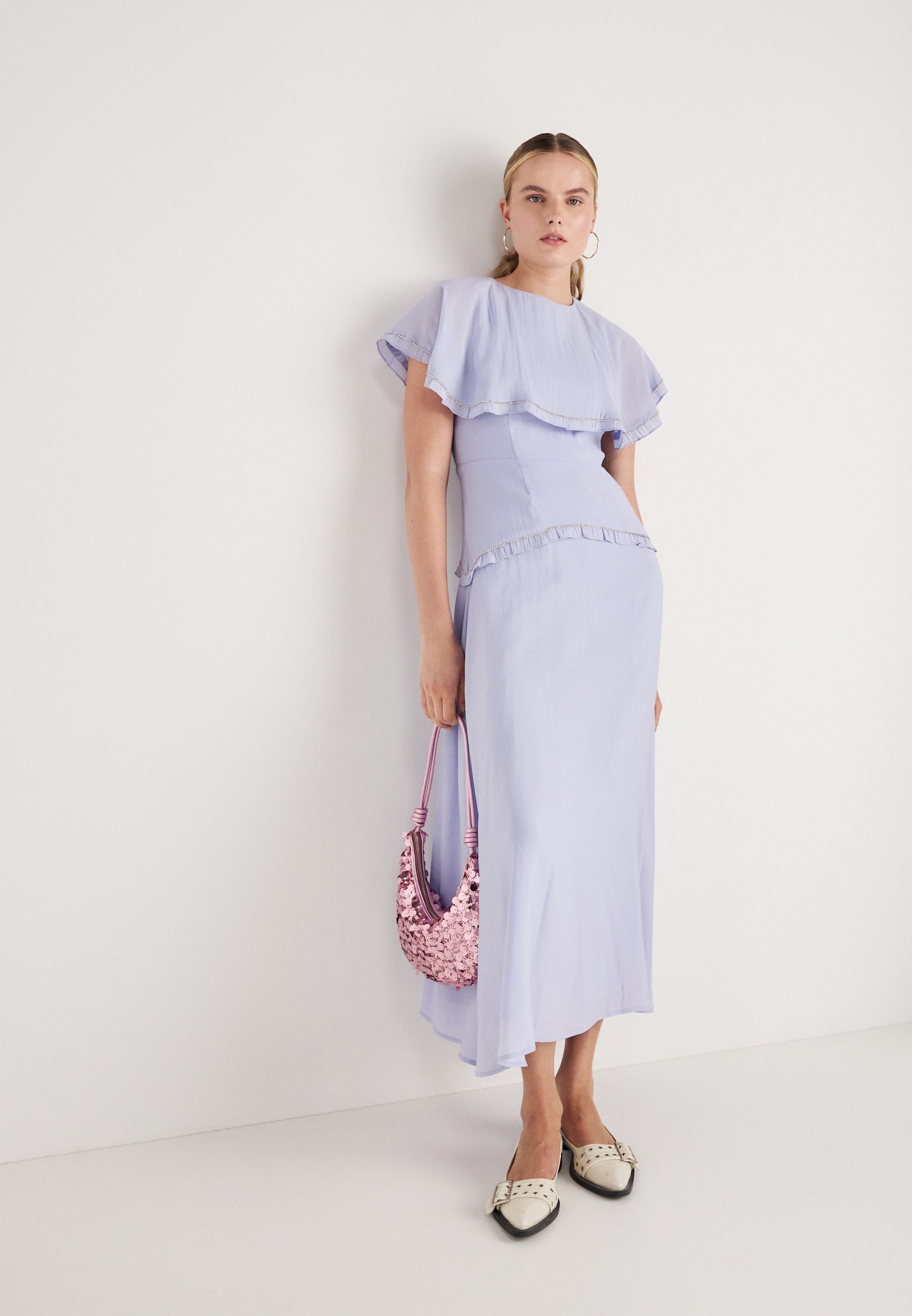 Sister Jane HEIRLOOM CAPE MAXI JURK - Maxi jurk - lila