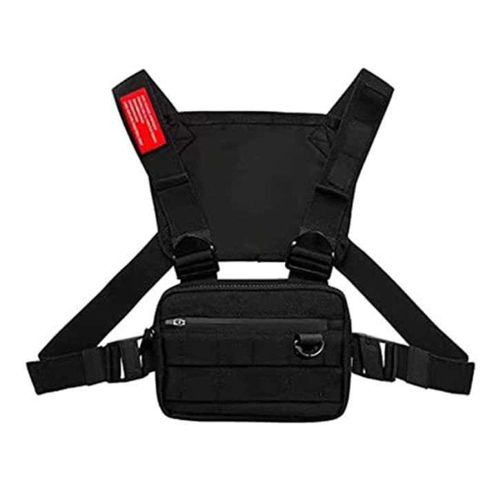 Sac De Poitrine, Sac De Sport Multifonctionnel Pour Ours, Sac D'Alpinisme, Sac De Téléphone Portable, Sac De Sport (Noir)