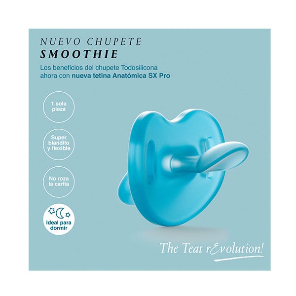 Suzetă din silicon cu tetină anatomică | 1 unitate