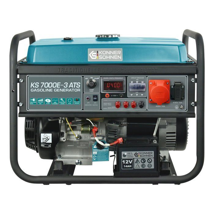 Generator - Konner & Sohnen - KS 7000E-3 ATS - 5500W - Petrol - Three-phase