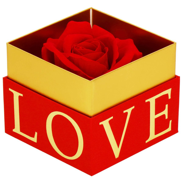 Róża wieczna w eleganckim pudełku prezentowym Love