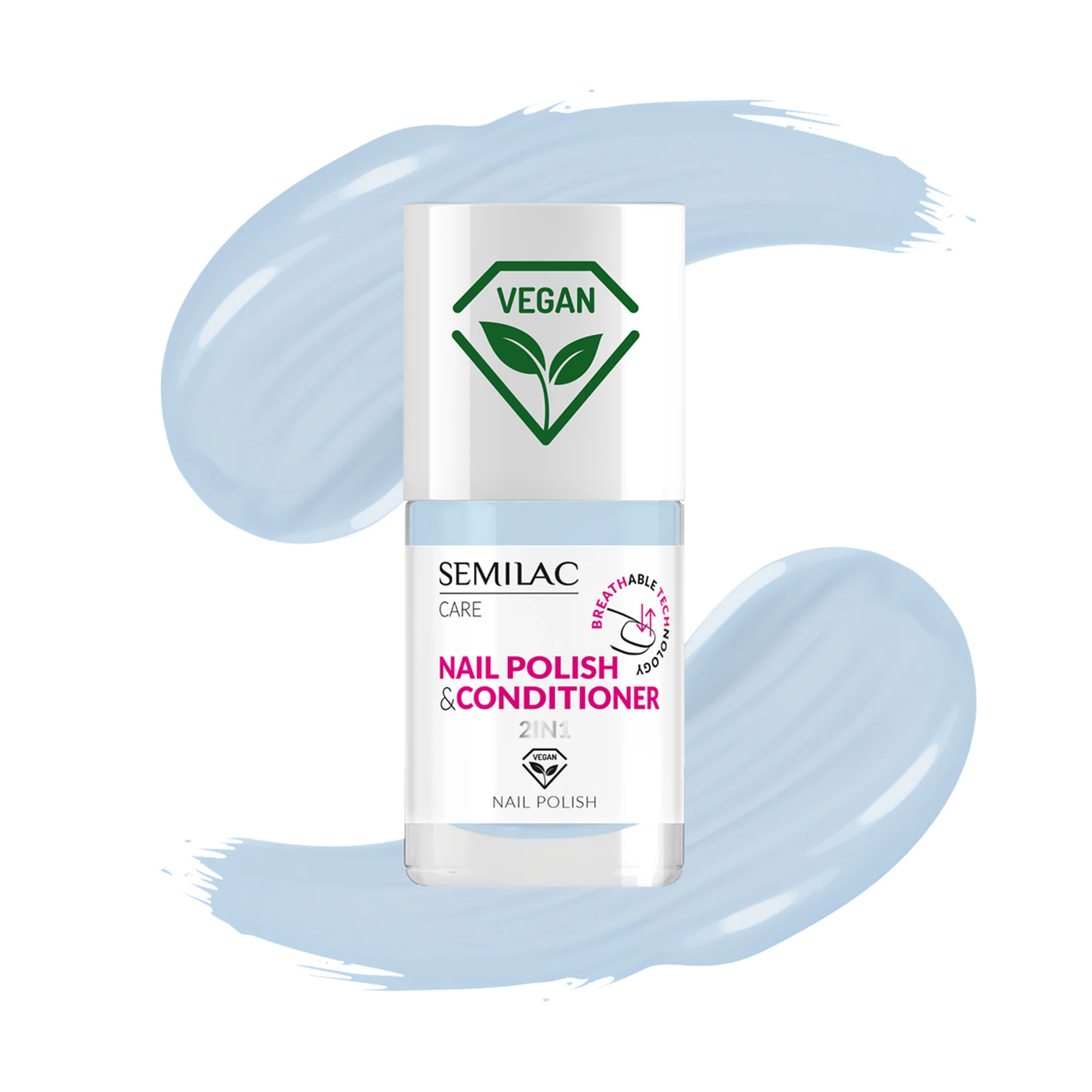 Nail Polish BREATHable TECHnology Nail Polish & Conditioner 2in1 - Smalto