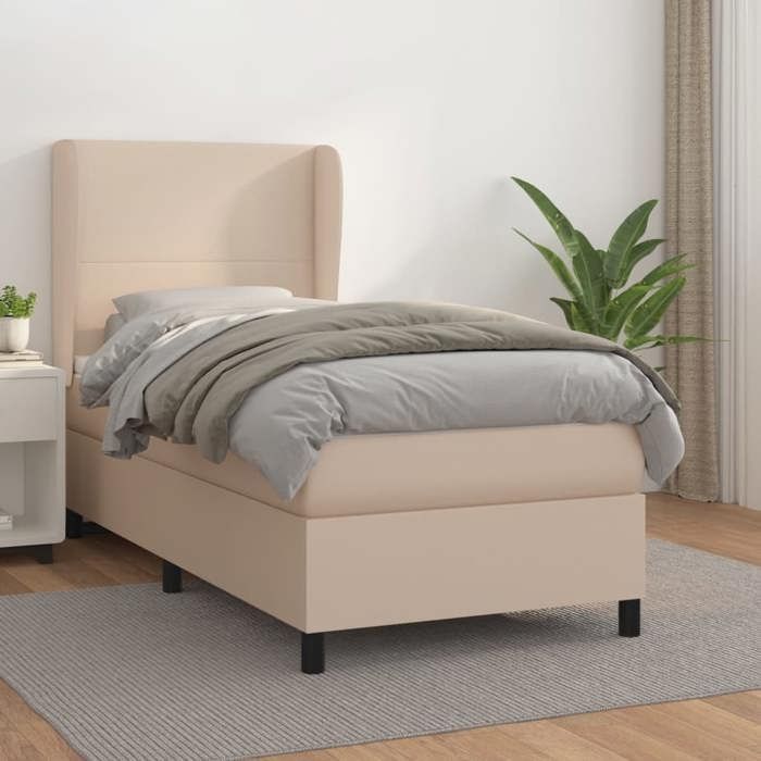 Rete a doghe con materasso - Maison Exclusive - 80x200 cm - Beige - Massimo relax
