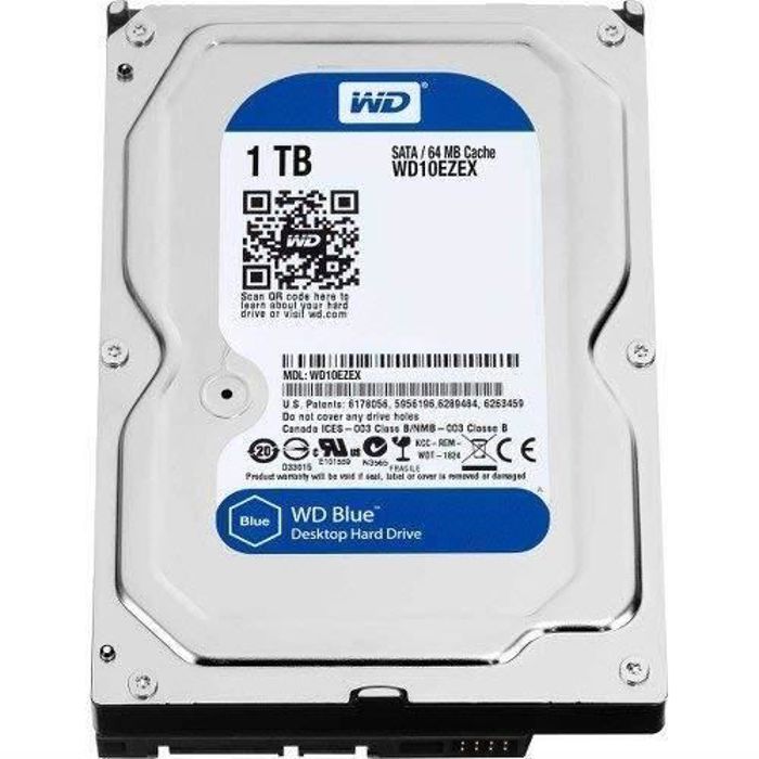 WESTERN DIGITAL Caviar Blue 1 TB interne harde schijf - SATA 6Gb/s - 7200 RPM