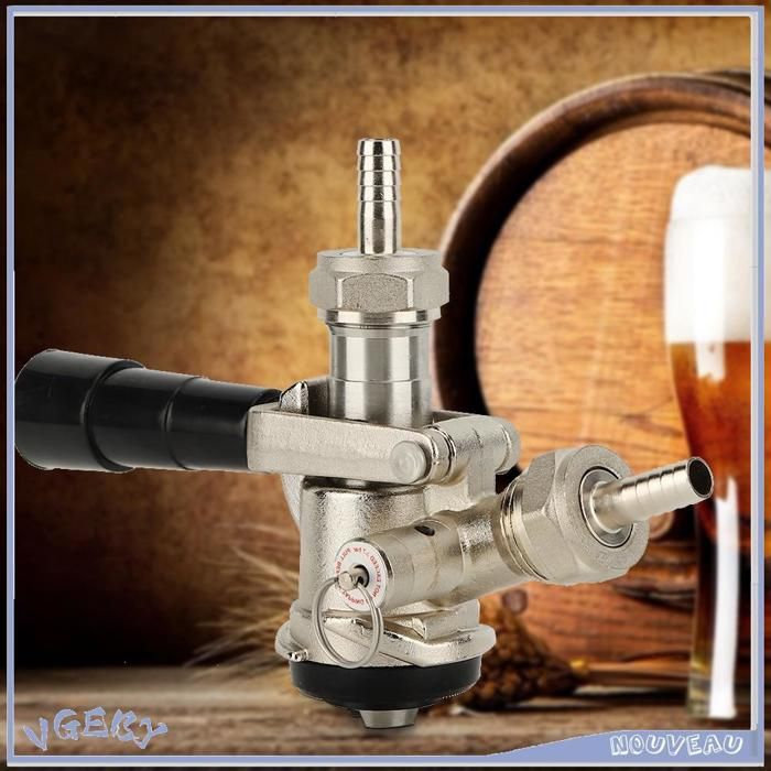 Sankey D – acoplador de barril de cerveza, dispensador de grifo de cerveza con sonda de acero inoxidable 304 y cuerpo de latón para
