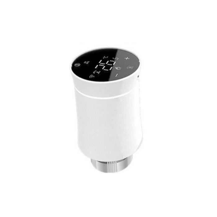 Válvula termostática conectada para radiador - SILUMEN - Pantalla táctil universal - Pantalla LCD - Programable - Control por voz