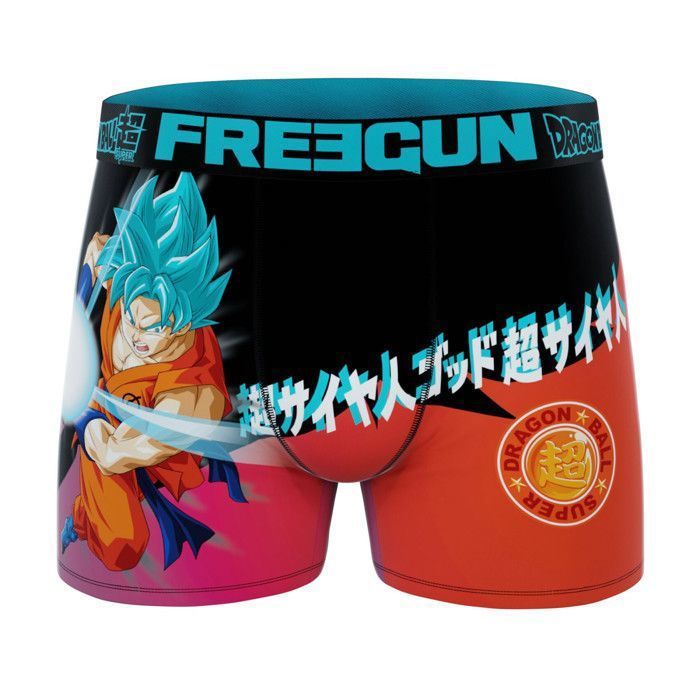 Freegun Boxer Garcon DRAGON BALL SUPER, Caleçon Garcon - Orange  (Lot de 3)