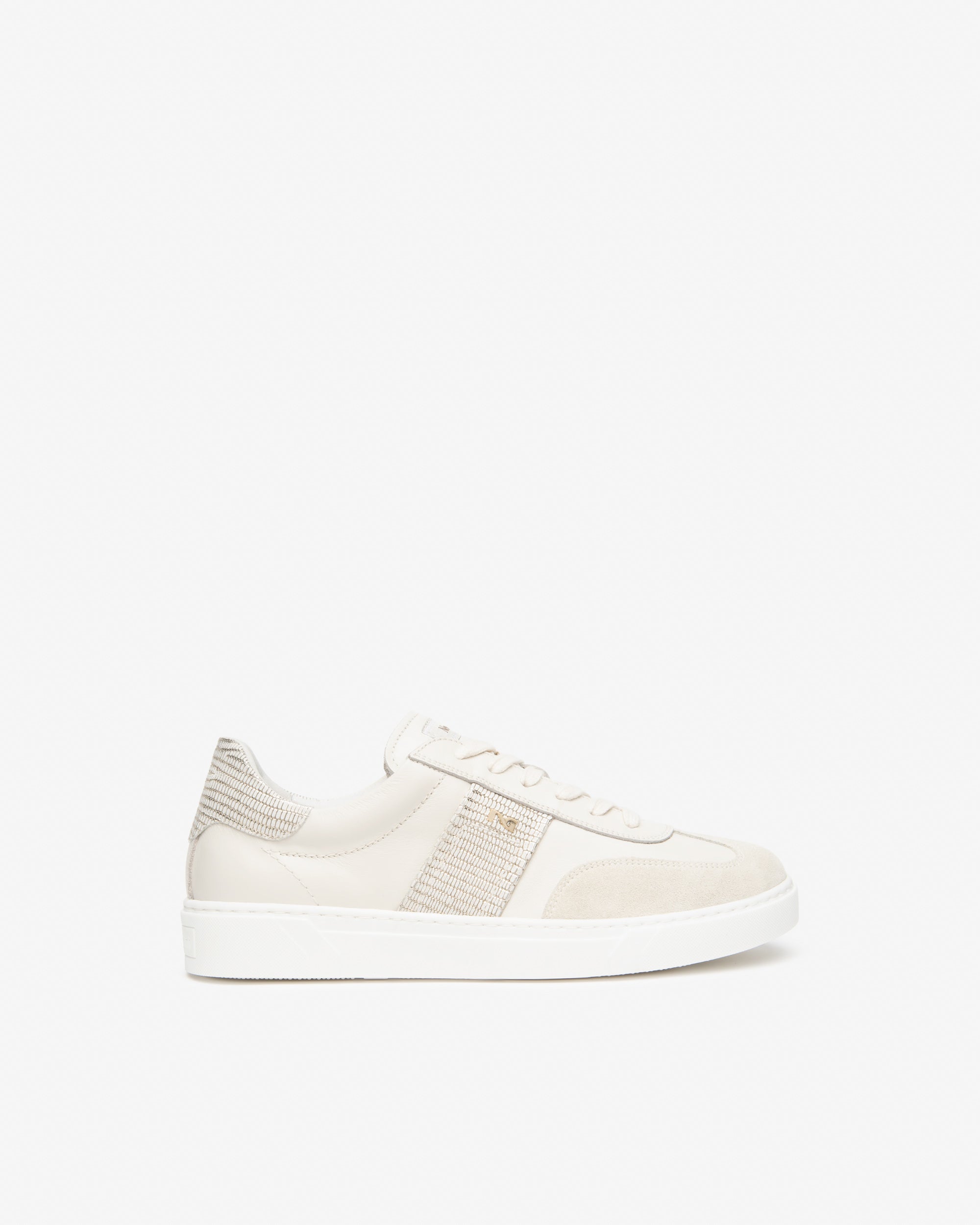 Damen-Sneaker aus Leder und Wildleder