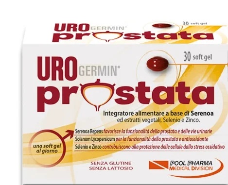 POOL PHARMA Urogermin Próstata 30 cápsulas Suplemento alimentar para o trato urinário
