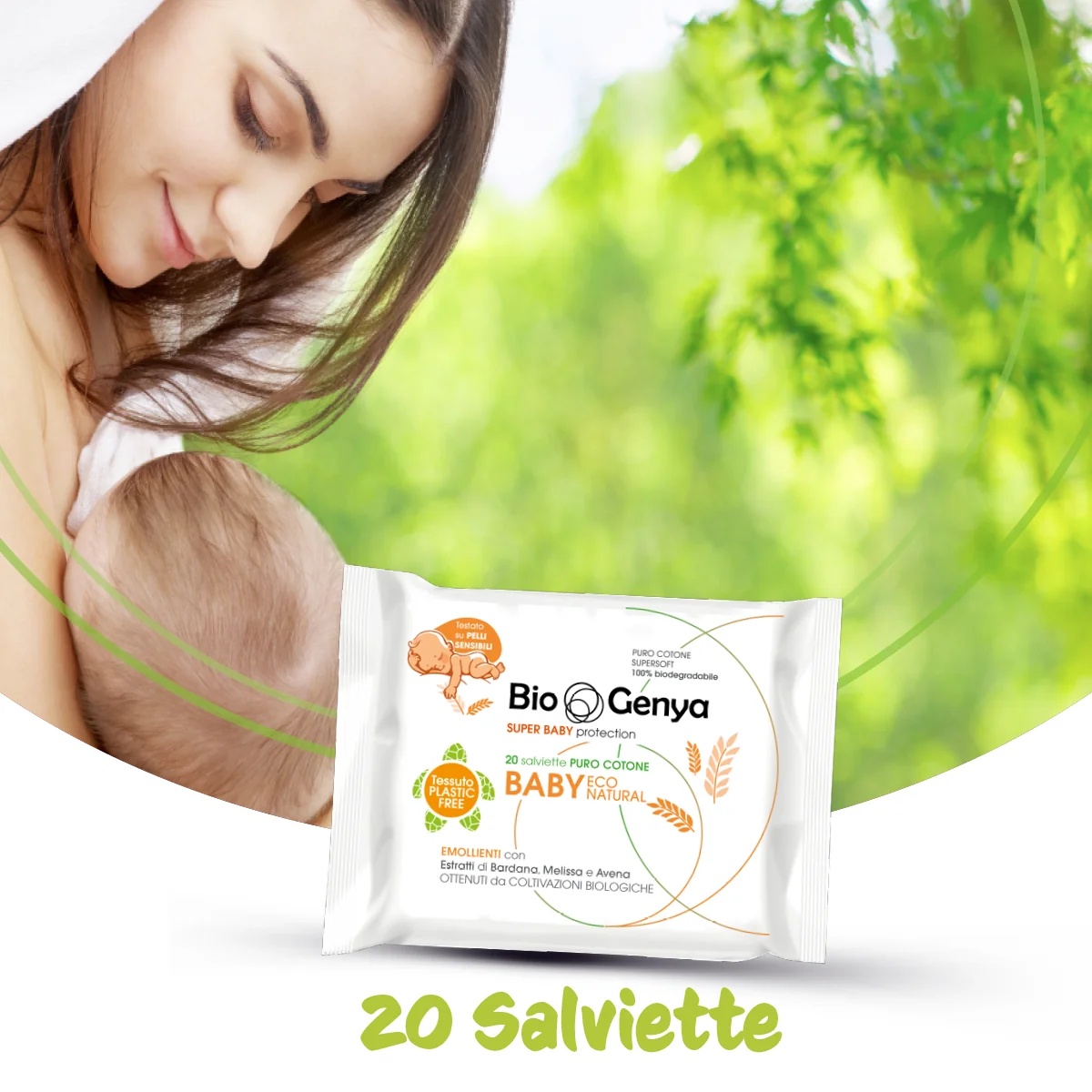 BIOGENYA Biogenya Baby Eco Natural vochtige doekjes 20 stuks