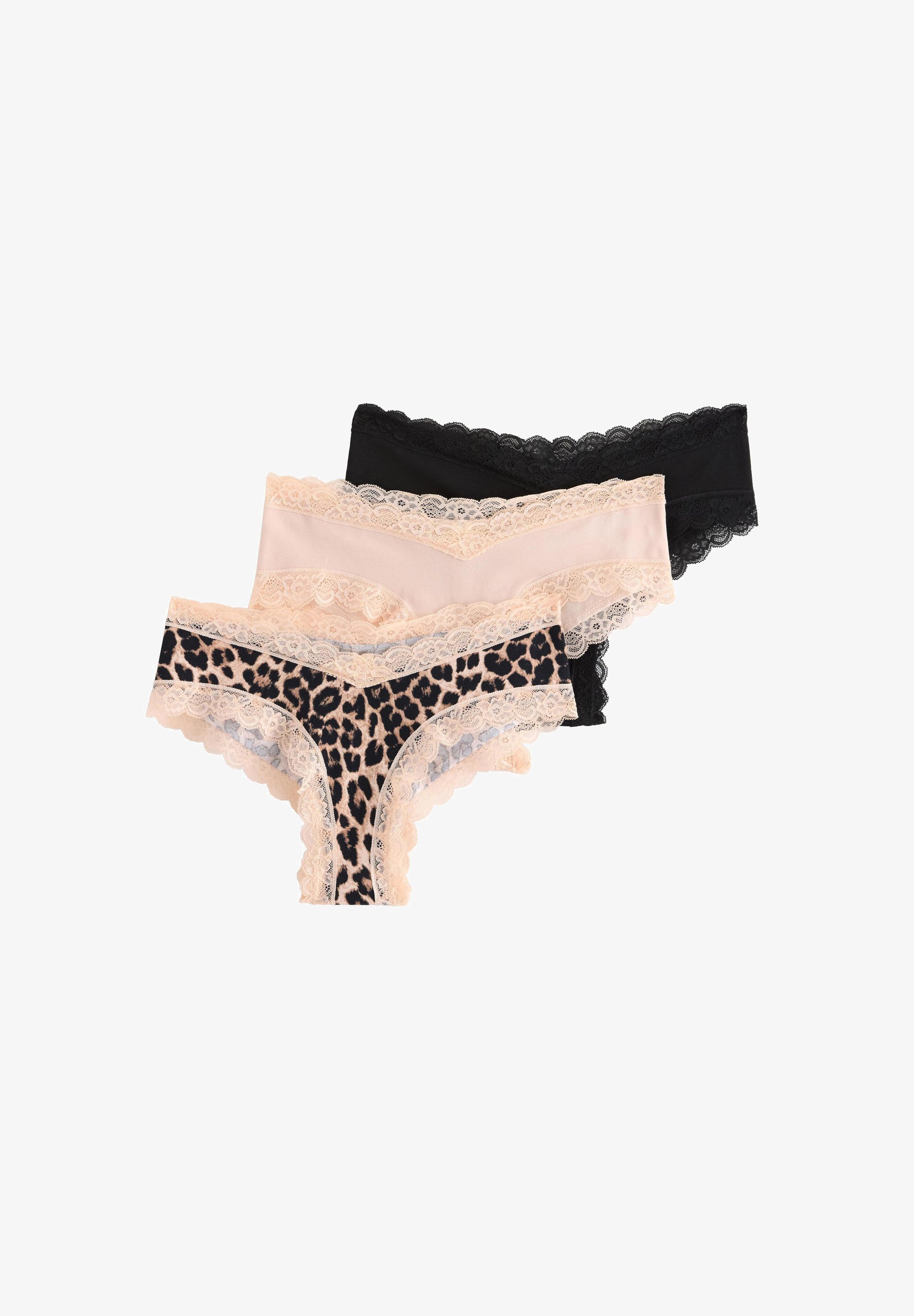 Lindex LOW MATERNITY 3ER-PACK - Slips - hellbraun