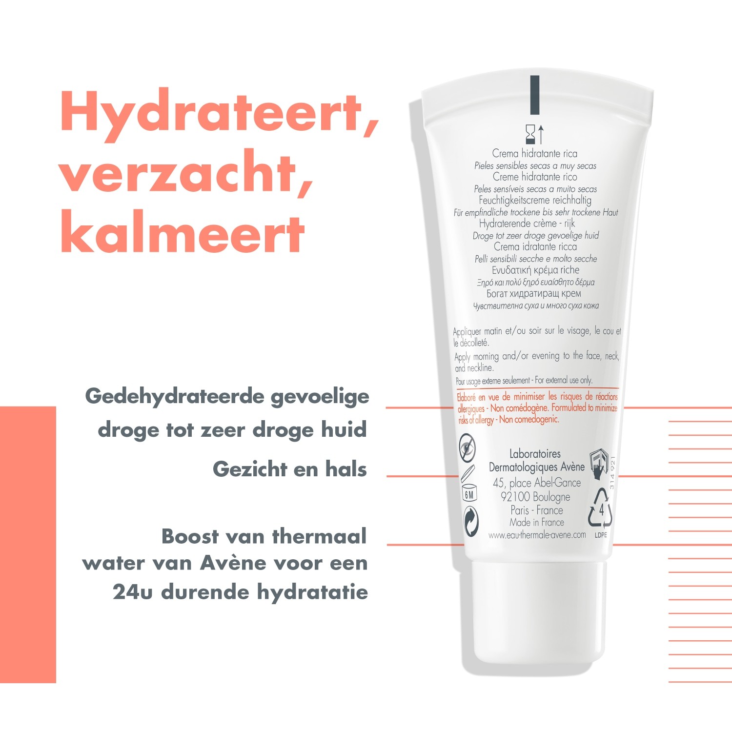 Avène Hydrance Rich hidratantna krema za lice - emulzija za lice - 40 ml