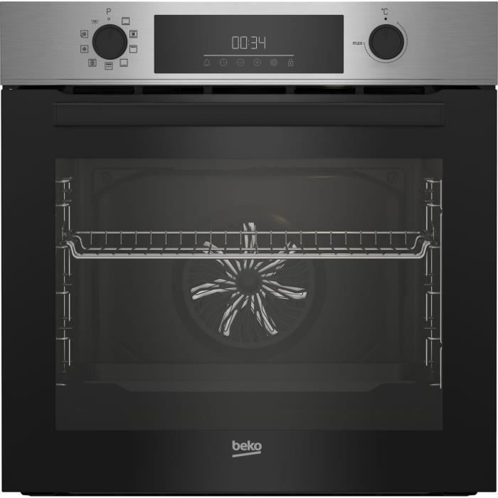 Horno pirolítico empotrable BEKO BBIM11300XMP - Acero inoxidable - Puerta fría - 72 L - Clase energética A+