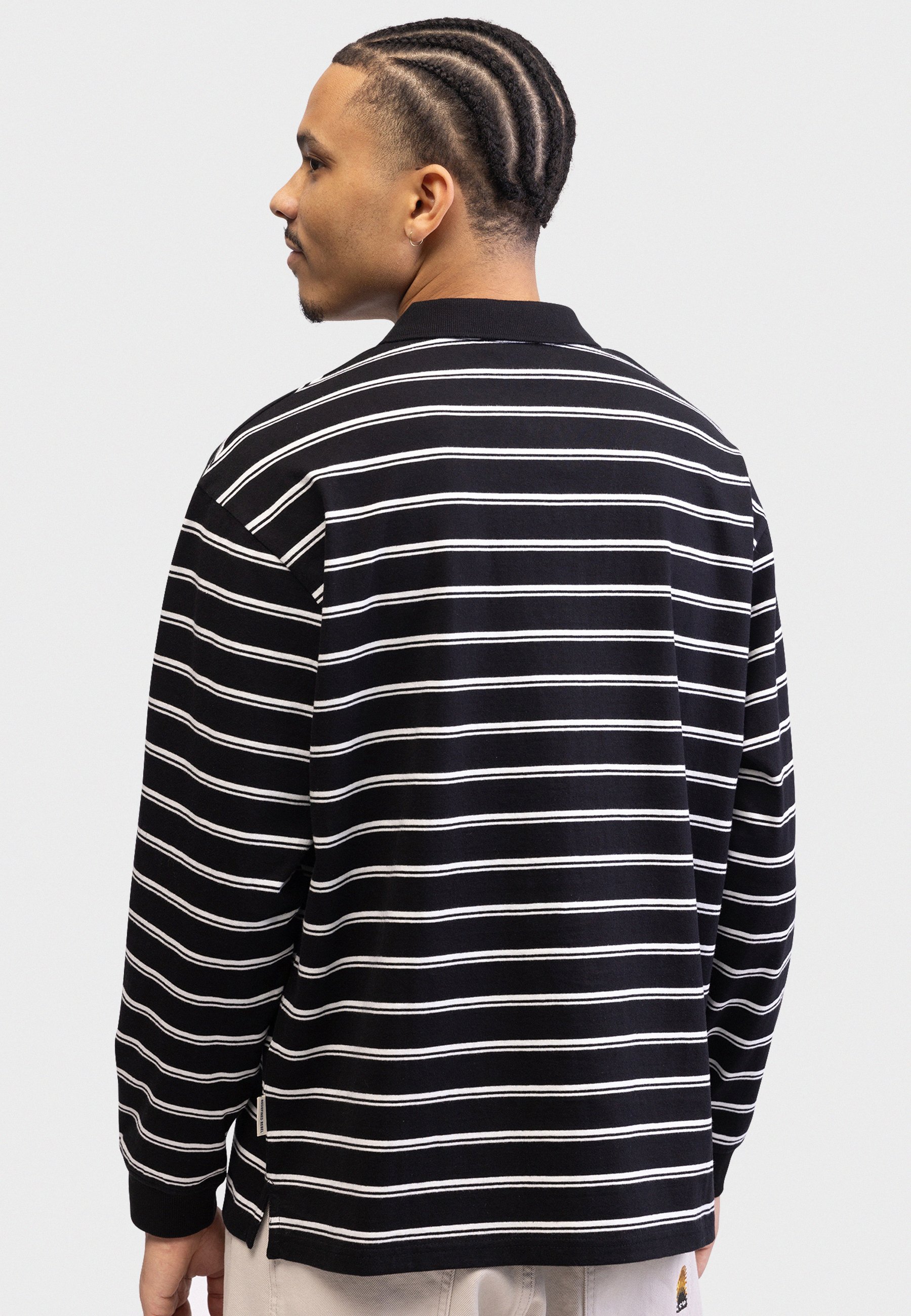 Redefined Rebel WESLEY POLO TEE OVERSIZED FIT - Poloshirt - zwart