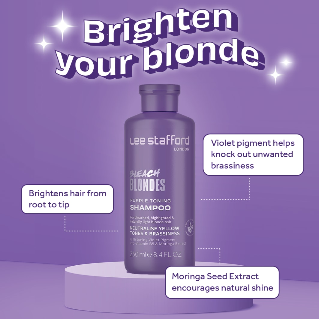 Champú Lee Stafford para cabello decolorado o morado – 250 ml