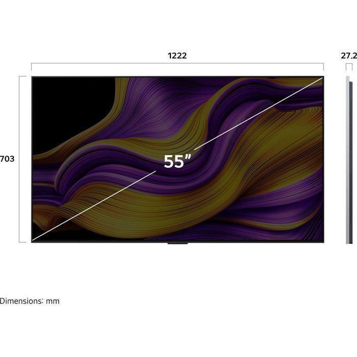LG OLED55G5 TV OLED da 55'' (139 cm) 4K UHD - Alpha11 AI 4K Gen2 - HDMI 2.1 - Dolby Vision e Atmos - WebOS 25