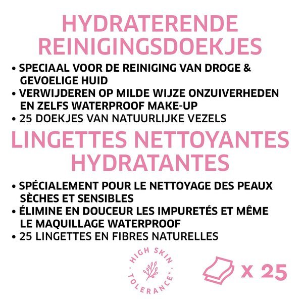 Diadermine hidratantne maramice za čišćenje<br>25 komada - Suha i osjetljiva koža