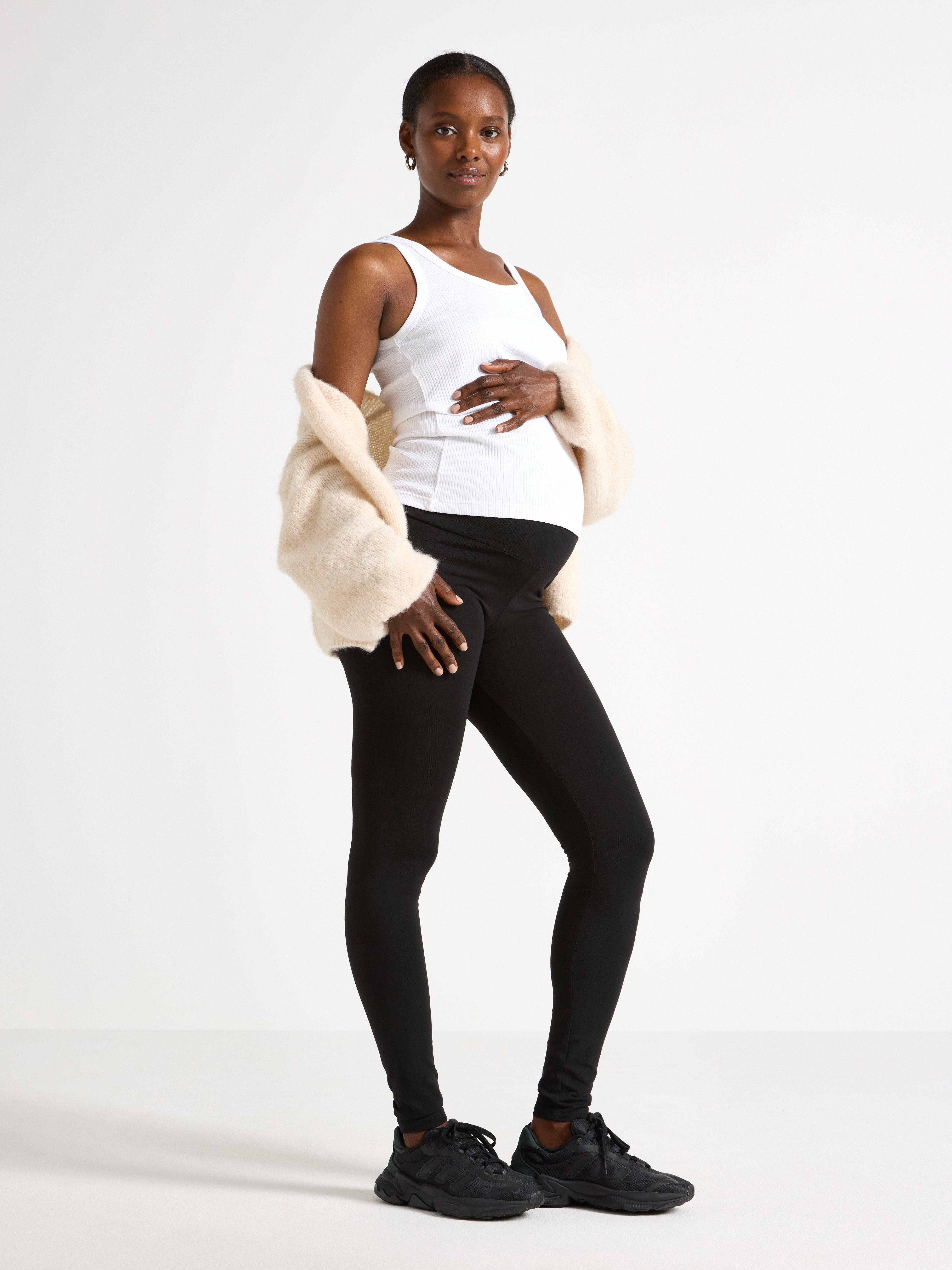 Leggings de maternité noirs MOM