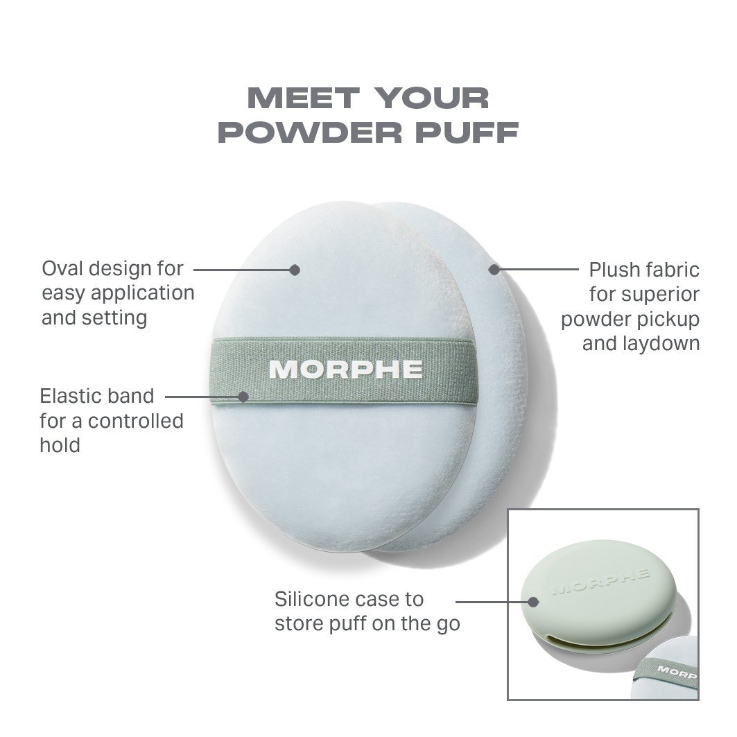 Morphe pudros kempinėlė „All Set Touchup“ pudros kempinėlė - 1 vnt.