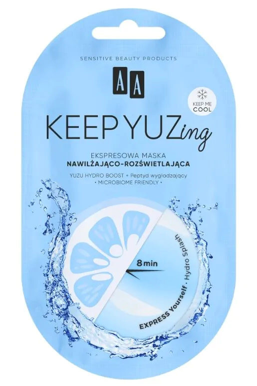 AA Keep Yuzing Ekspresowa maska nawilżająco-rozświetlająca
