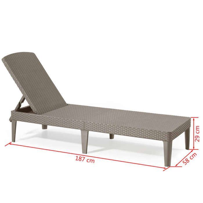 Keter Chaise longue Jaipur Cappuccino 235163 420018