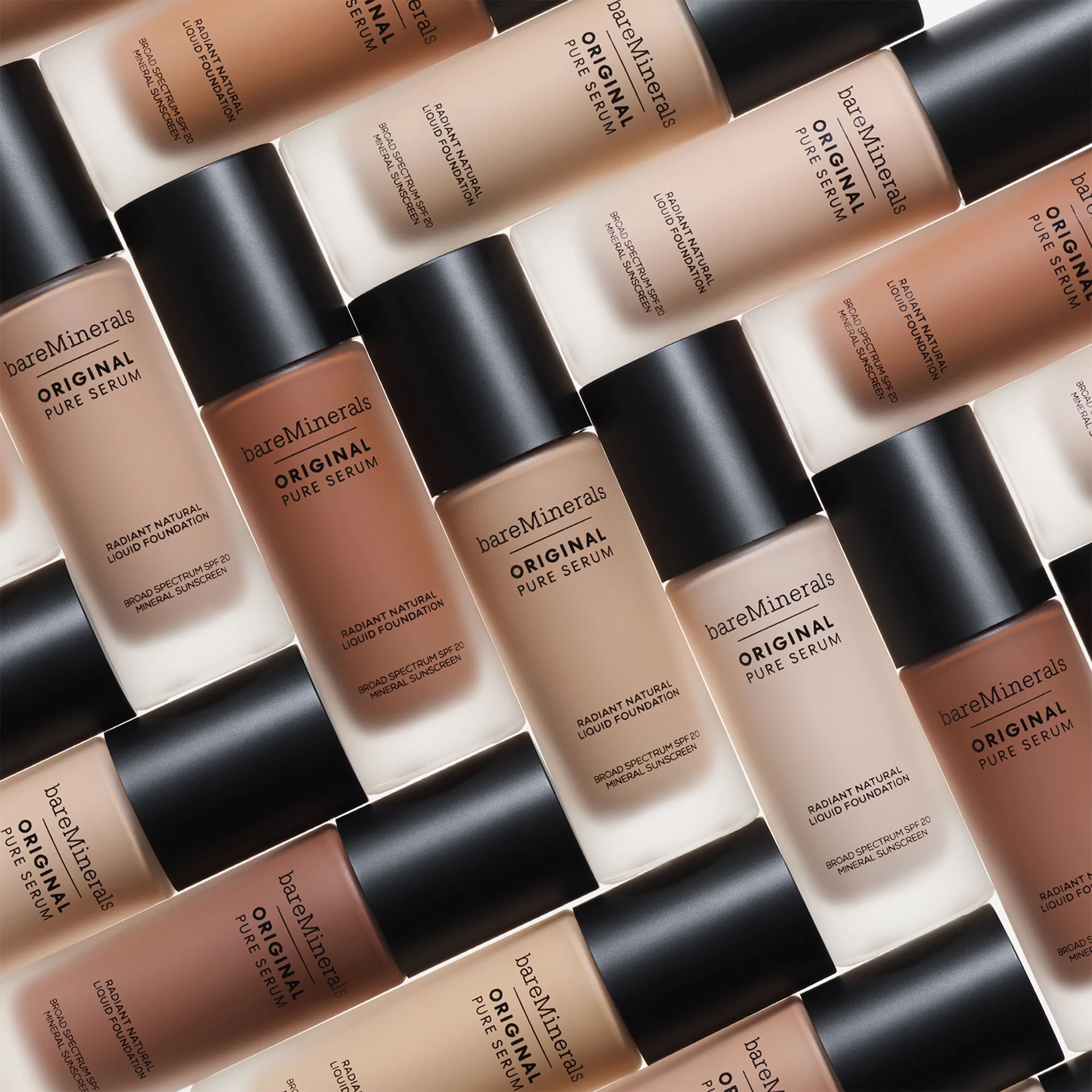 Original Pure Serum Radiant Natural folyékony alapozó ásványi SPF20 2 Light Neutral - bareMinerals